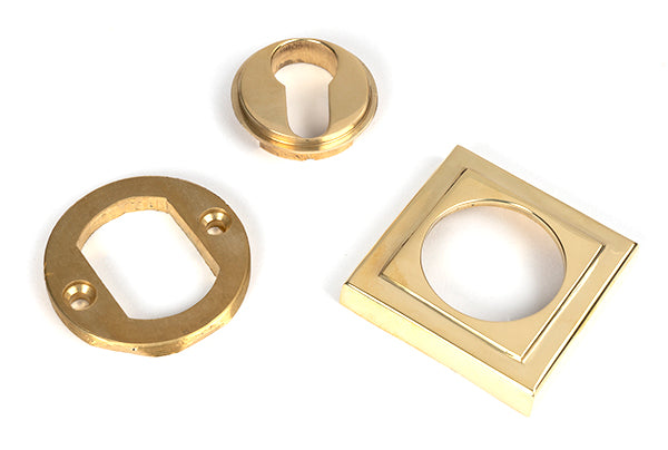 Round Euro Escutcheon Square