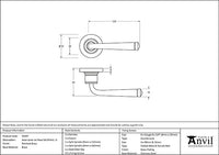 Avon Round Lever on Rose Set Plain Rose (Unsprung)