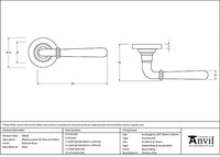 Newbury Lever on Rose Set Plain Rose (Sprung)