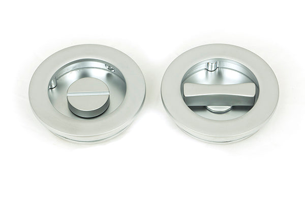 60mm Plain Round Pull - Privacy Set