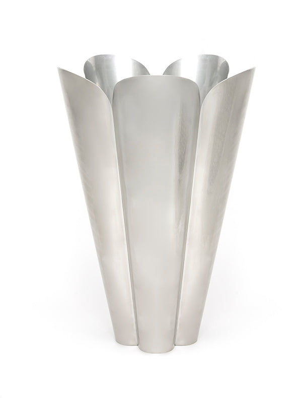 40cm Stainless Steel Flora Plant Pot (no drainage holes)