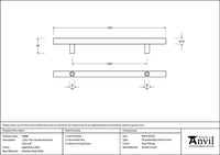 1.2m T Bar Handle Secret Fix 32mm dia