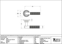 Brompton Lever on Rose Set Square Rose (Unsprung)