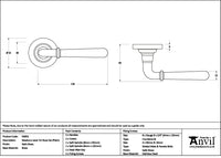 Newbury Lever on Rose Set Plain Rose (Sprung)