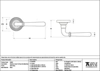 Newbury Lever on Rose Set Beehive Rose (Sprung)