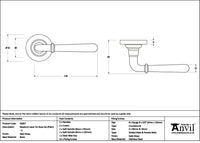 Newbury Lever on Rose Set Plain Rose (Unsprung)