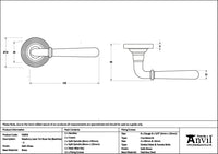 Newbury Lever on Rose Set Beehive Rose (Unsprung)