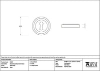 Round Escutcheon Art Deco