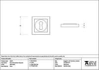 Round Escutcheon Square