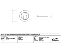 Round Euro Escutcheon Plain