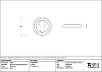 Round Euro Escutcheon Art Deco