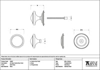 Art Deco Centre Door Knob