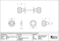 Heavy Beehive Mortice/Rim Knob Set