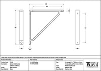 200mm x 200mm Barton Shelf Bracket