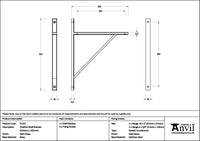 314mm x 250mm Chalfont Shelf Bracket