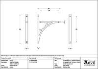 260mm x 200mm Tyne Shelf Bracket