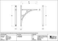 314mm x 250mm Tyne Shelf Bracket