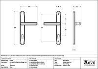 Art Deco Slimline Lever Espag. Lock Set