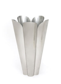 30cm Stainless Steel Flora Plant Pot (with drainage holes)