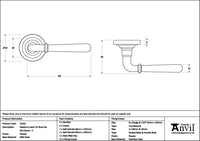 Newbury Lever on Rose Set Beehive Rose (Unsprung)