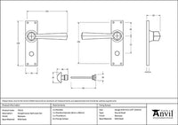 Straight Lever Bathroom Set