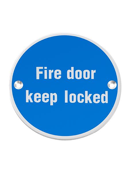 Fire Door Keep Locked Symbol