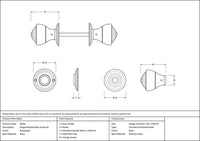 Ringed Mortice/Rim Knob Set