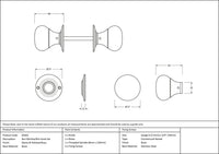 Bun Mortice/Rim Knob Set