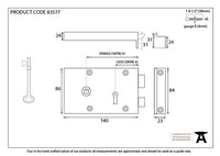 Left-Handed Rim Lock - Small