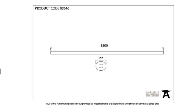 1 ½m Curtain Pole