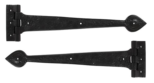 16" Black Cast T Hinge (pair)