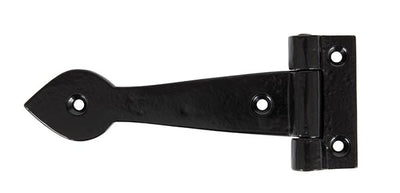 6" Smooth Black Cast T Hinge (pair)