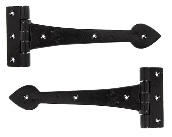 10 ½" Black Cast T Hinge (pair)