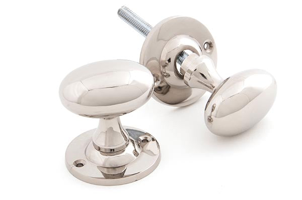 Oval Mortice/Rim Knob Set