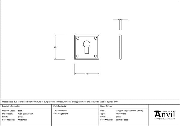 Avon Escutcheon