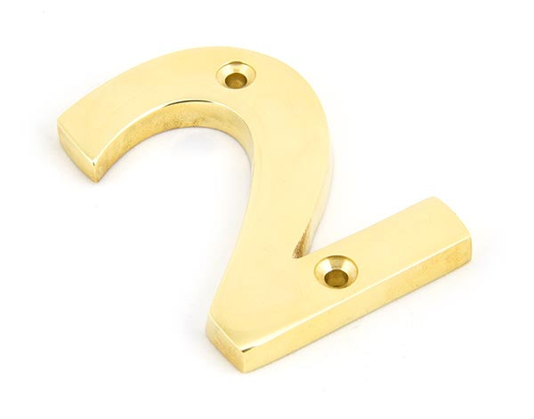 Polished Brass Numeral