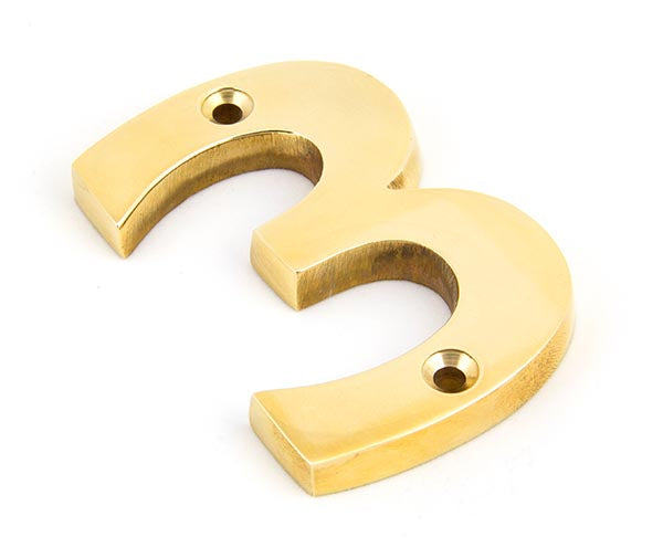 Polished Brass Numeral