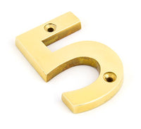 Polished Brass Numeral