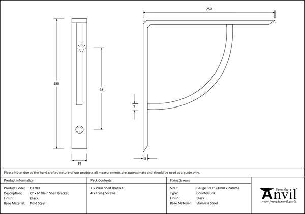 Plain Shelf Bracket