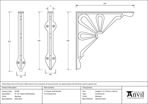 Flower Shelf Bracket