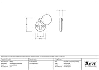 30mm Round Escutcheon