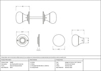 Bun Mortice/Rim Knob Set