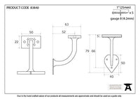 2" Handrail Bracket