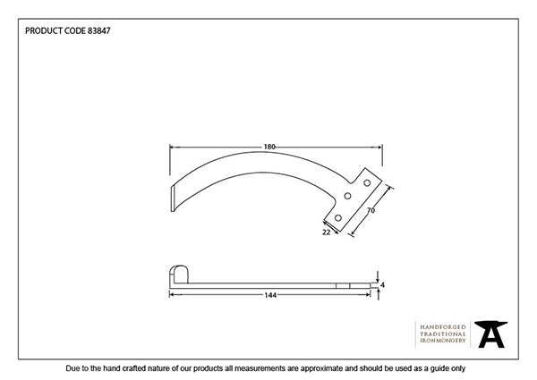 7" Quadrant Stay