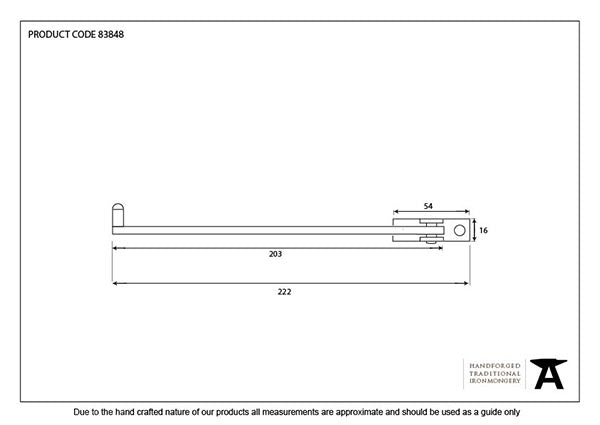 6" Roller Arm Stay