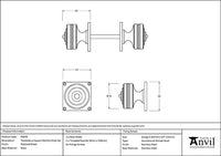 Tewkesbury Square Mortice Knob Set