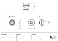 32mm Prestbury Cabinet Knob