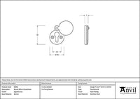 30mm Round Escutcheon