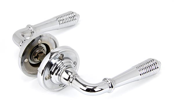 Reeded Lever on Rose Set (Sprung)