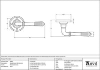 Reeded Lever on Rose Set (Sprung)